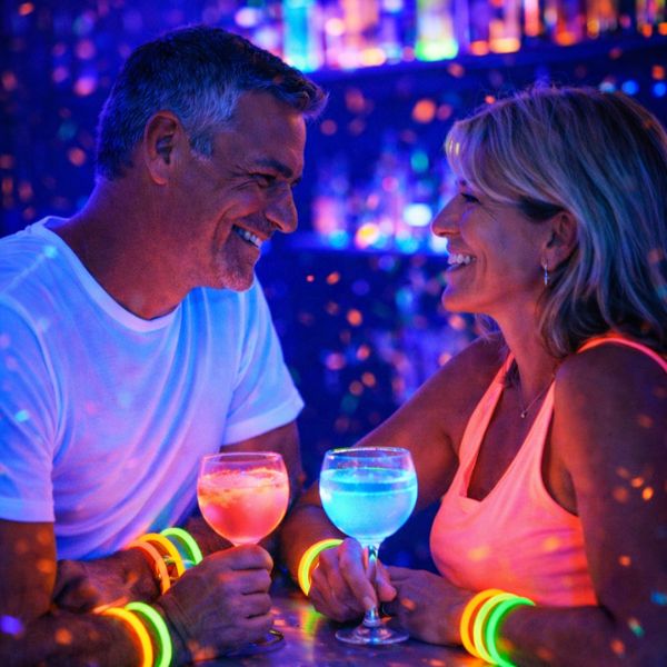 Singles sitzen an der Bar und flirten - zb bei der Dance Night im Perkins Park