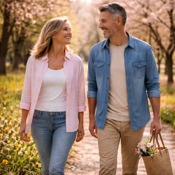 Date Ideen für den Frühling: Spaziergang durch den Park - da erwachen gleich Frühlingsgefühle